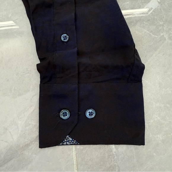 Men’s Bugatchi Patterned Long Sleeve Button Down Dress Shirt Classic Fit - Picture 8 of 16